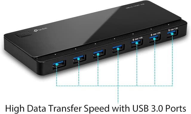 Detalle 2 de TP-Link UH700 7‑Port USB‑Hub mit Netzteil 🔌