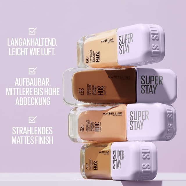 Thumbnail 2 de Maybelline New York Super Stay Lumi Matte Foundation Nr. 129 – langanhaltendes Lumi-Matte Make-up