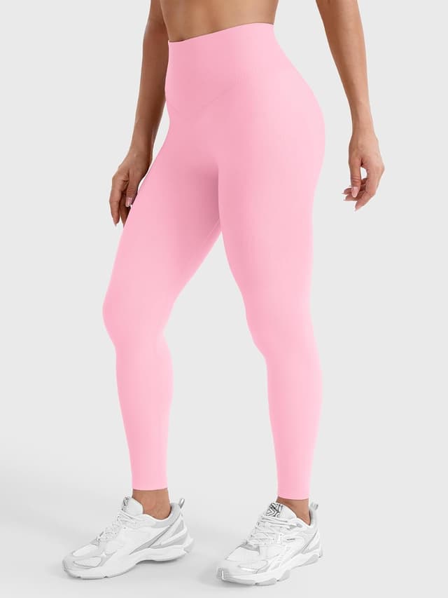 Detalle de YEOREO Damen Sport-Leggings „Invisible Scrunch“ mit hoher Taille (90% Nylon, 10% Elasthan)