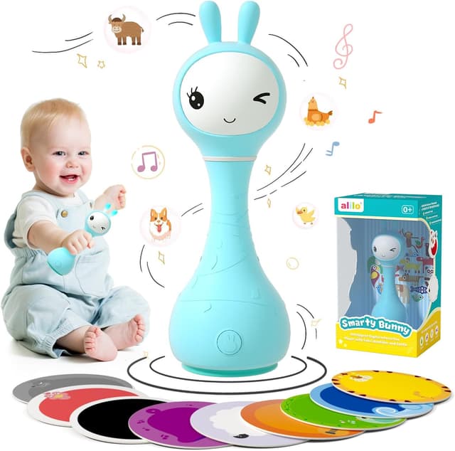 Detalle de alilo Smarty Bunny Baby Rattle, 4 Modes