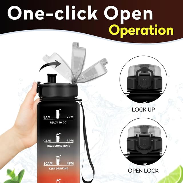 Thumbnail 2 de KollyKolla Bouteille 1L gourde sans BPA