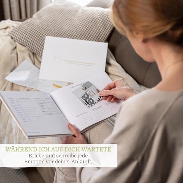 Detalle de PROENMU Schwangerschaftstagebuch mit 126 Seiten