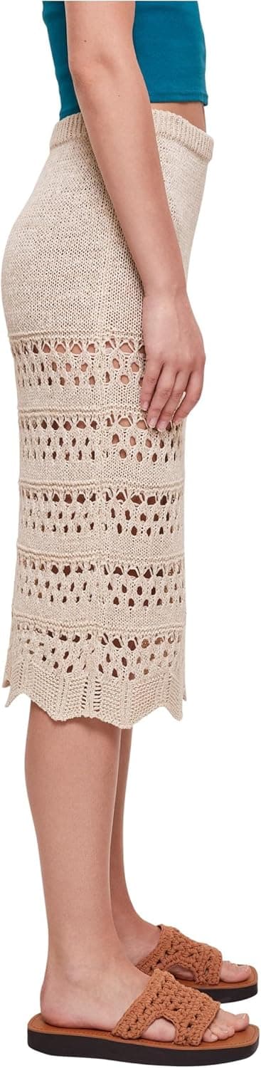 Thumbnail 6 de Urban Classics Damen 3/4 Crochet Knit Rock