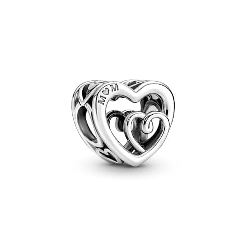 Detalle de PANDORA Dije Corazones entrelazados plata