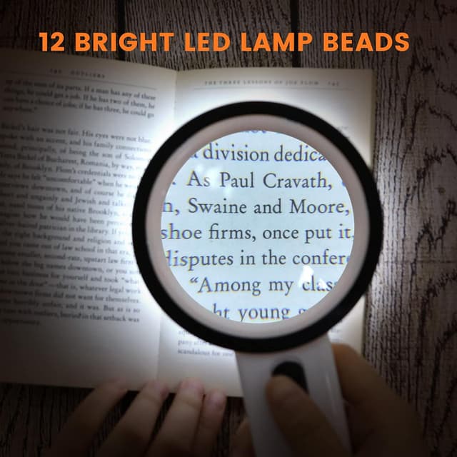 Thumbnail 3 de Magnifying Glass with Light 3x LED