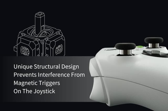 Detalle de GuliKit Anti-Drift TMR Joysticks for PS4 DualShock – replacement upgrade kit with two thumbstick caps