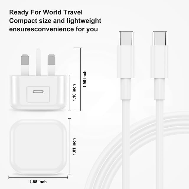 Thumbnail 4 de Apple iPhone 17 20W USB‑C Fast Charger with 2m Cable