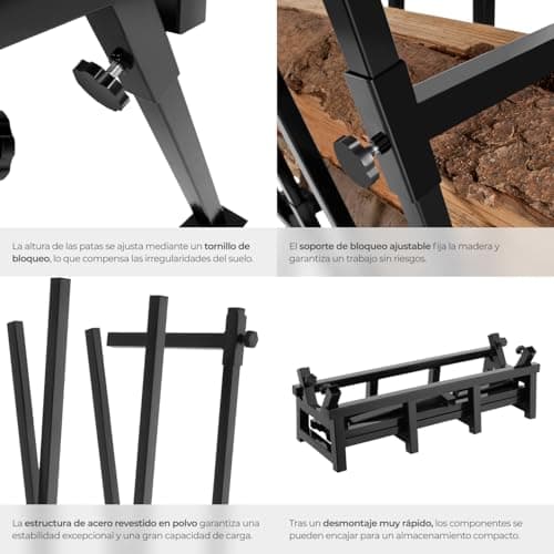 Thumbnail 4 de tectake Banco de Trabajo Plegable 76 x 53 x 102 cm