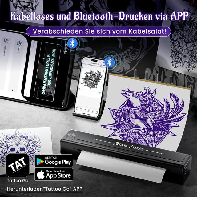 Thumbnail 2 de Yowell H1 Tattoo Drucker 2000mAh