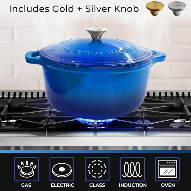 Thumbnail 5 de Mueller 6qt Enameled Cast Iron Dutch Oven 🍲