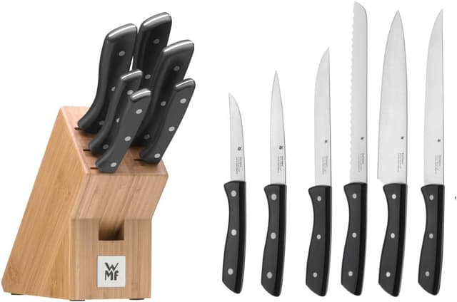 Imagen de WMF Profi Select - Juego de 6 Cuchillos con Soporte de Madera 🔪 en OfertitasTOP