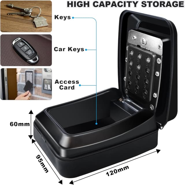 Thumbnail 1 de Laihur Key Safe Wall Mounted 12-digit combination key box 🔐