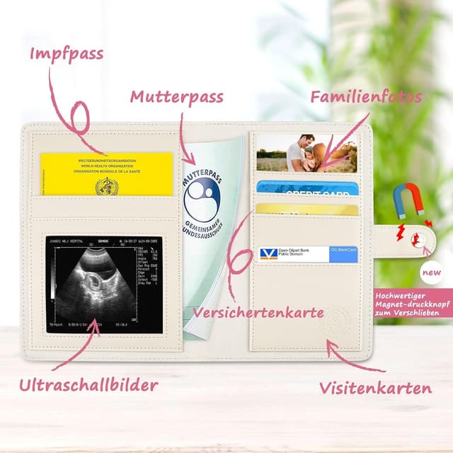 Detalle 2 de Marvelights Mutterpasshülle aus Leder