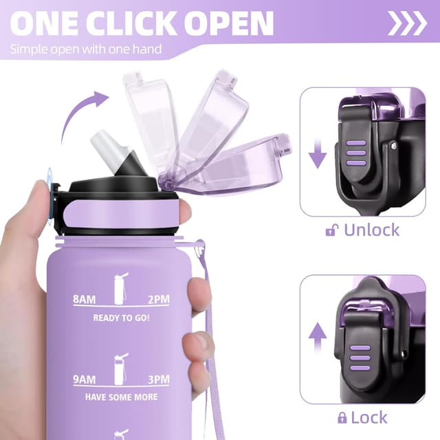 Detalle 2 de HoneyHolly Borraccia 1 litro con cannuccia