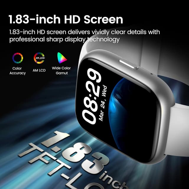 Thumbnail 1 de Smart Watch with Alexa 1.83" HD