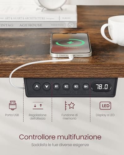 Thumbnail 4 de VASAGLE Escritorio Eléctrico Regulable con Memoria 🖥