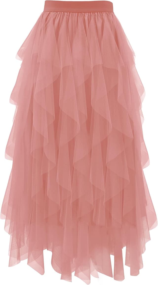 Detalle de Girstunm Tüllrock Midi Tailliert A-Linien