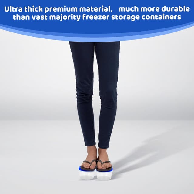 Thumbnail 2 de Ultra Thick Freezer Storage Containers 16 oz