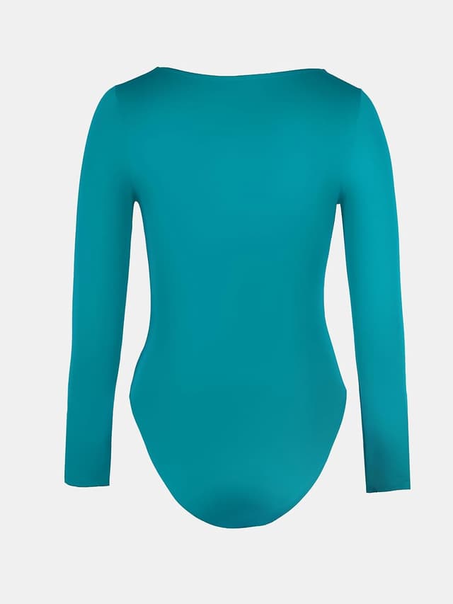 Thumbnail 6 de CUPSHE maillot de bain une pièce femme à manches longues UPF 50+ et col en V profond