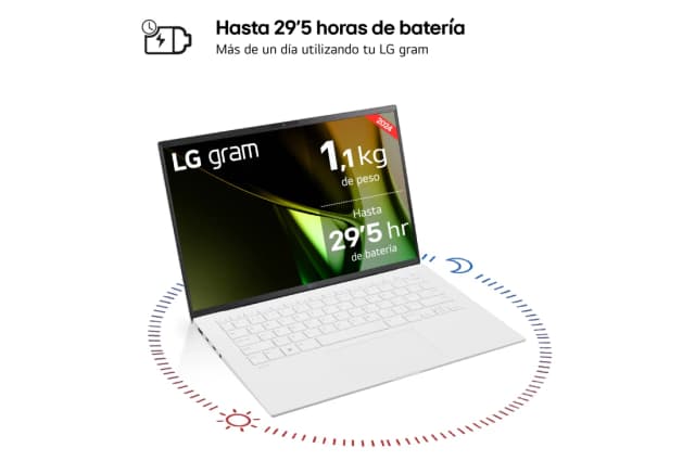 Detalle 1 de LG gram 14Z90S-G.AA74B 14" 16 GB RAM, Core Ultra 7