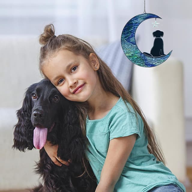 Thumbnail 4 de Gedenkglas „Mond“ für Hundeverlust 🌙🕊