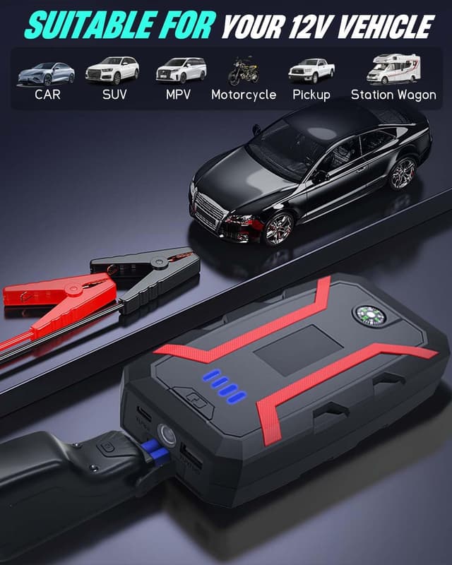 Thumbnail 6 de Zumhigh Jump Starter Power Pack 1000A Peak car jump starter