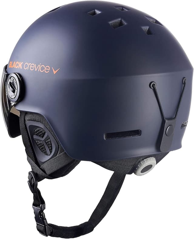 Thumbnail 6 de BLACK CREVICE Gstaad I casco da sci con visiera, policarbonato, regolabile S/M (54–57 cm) navy/orange