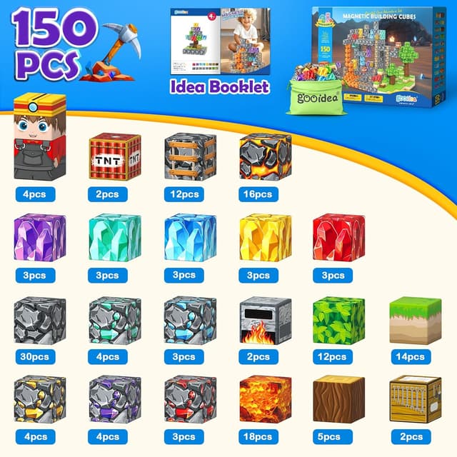 Thumbnail 5 de Gooidea Magnetic Blocks 150-piece STEM Toy 🧩
