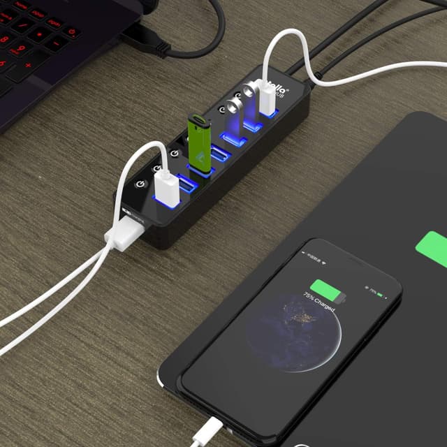 Thumbnail 6 de atolla Powered USB 3.0 Hub 7‑port with 20W power adapter