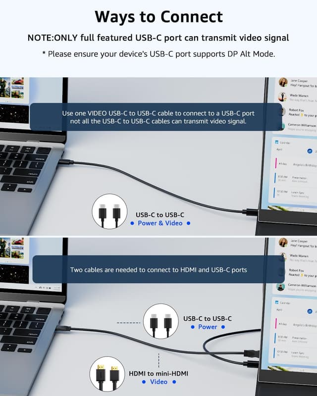 Detalle 2 de Yodoit Portable Monitor 15.6" FHD
