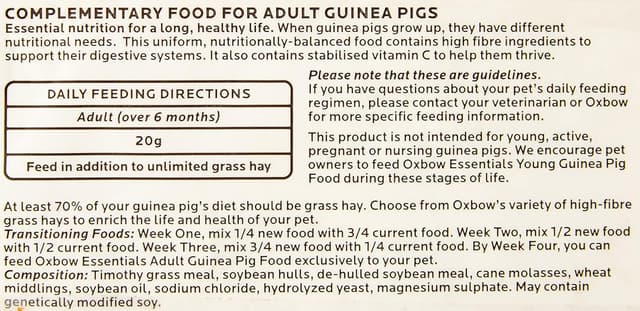 Thumbnail 4 de Petlife Oxbow Cavy Cuisine 2,2 kg