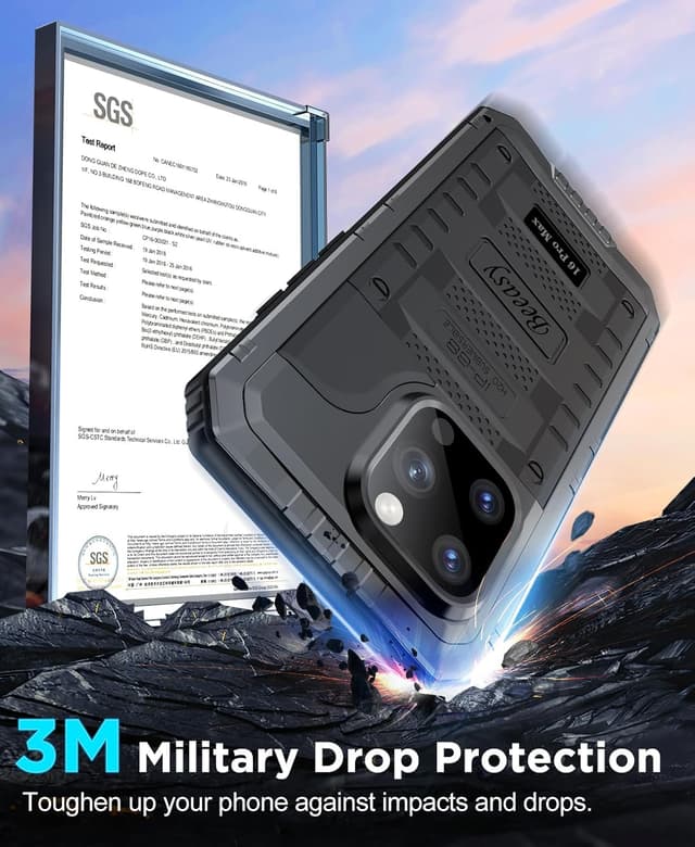 Detalle de iPhone 16 Pro Max waterproof case, 3m