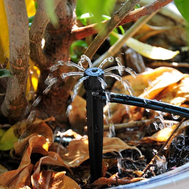 Detalle 1 de Hydrogarden 100 pezzi gocciolatori regolabili con microirrigazione e connettore per tubo 4 mm / 7 mm