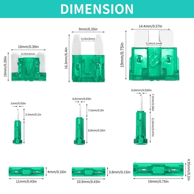 Detalle 2 de Kfz Sicherungen Set 180 Stück 2–40A