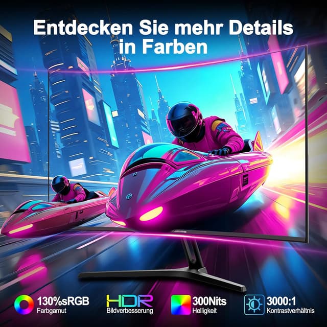 Thumbnail 4 de Minifire MFG24C1 24" Curved Gaming Monitor 180Hz