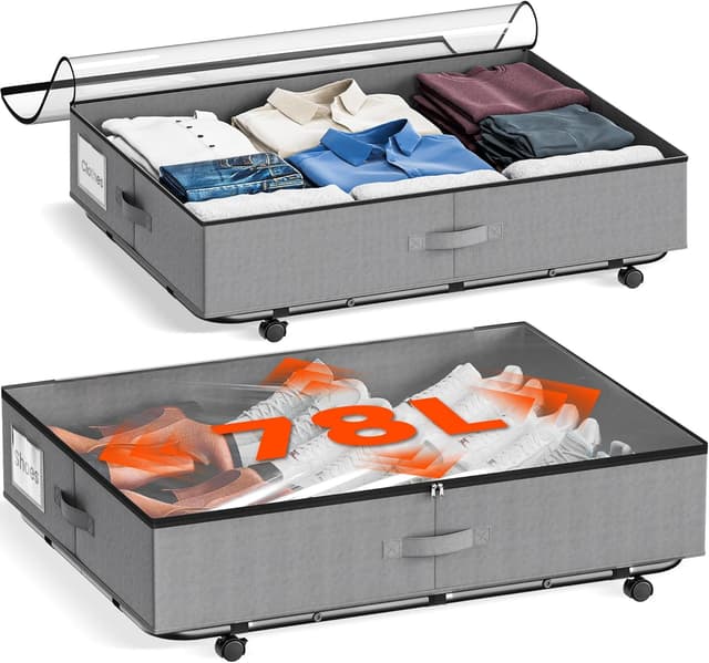 Detalle de XXXL 78L Under-bed storage with wheels