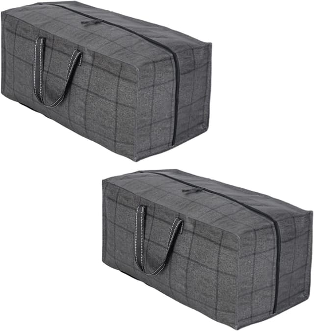 Detalle de VENO 2 Pack Heavy-Duty Moving Bags (Extra Large) with Backpack Straps, Windowpane
