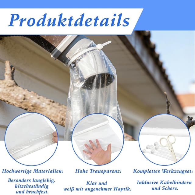 Thumbnail 4 de Dachrinnenschlauch Set 20 cm x 10 m