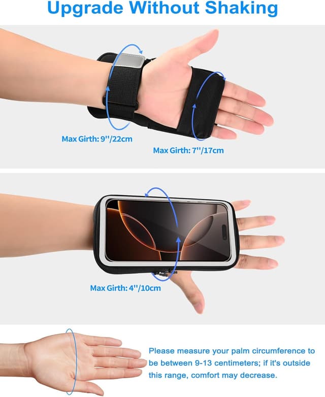 Detalle 2 de Razobws Porta telefono da braccio regolabile per corsa fino a 6,9"