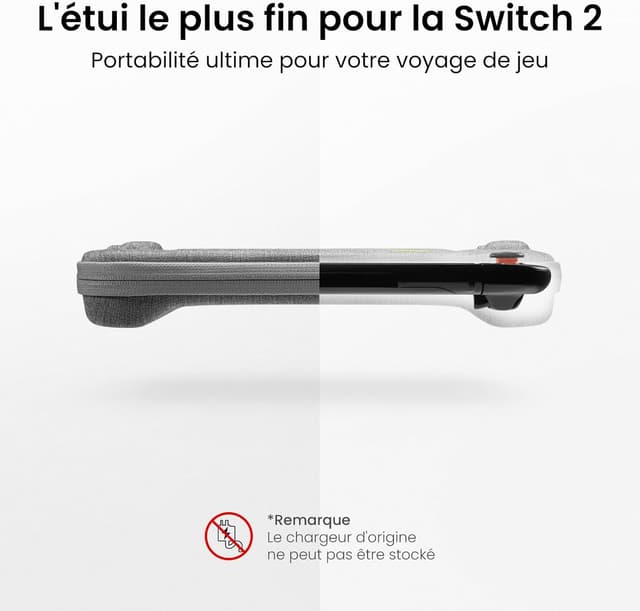 Detalle de tomtoc Étui rigide pour Nintendo Switch 2 (2025) avec 12 cartouches de jeux