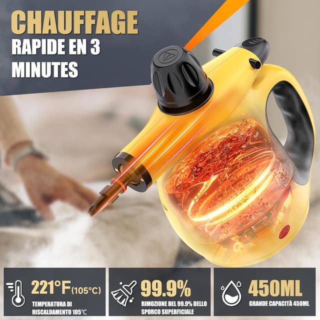 Thumbnail 3 de OneAmg Nettoyeur vapeur 450 ml đź§˝