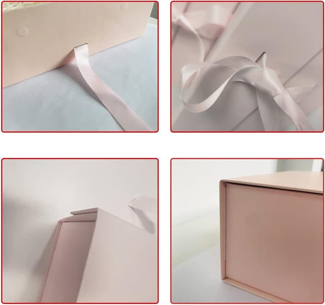 Thumbnail 4 de Rosa Geschenkbox 33x26x11cm Geschenkverpackung