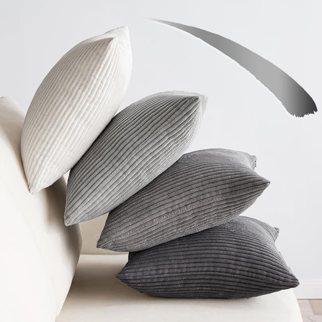 Thumbnail 5 de EMEMA Cordkissenbezug 50x50 dunkelgrau
