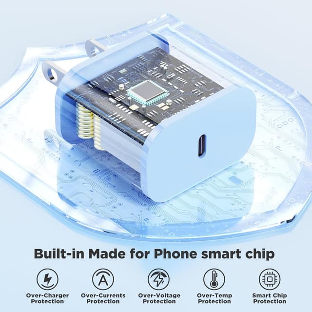 Thumbnail 3 de Hzevn 20W Fast Charger 3-Pack with C to C Cables