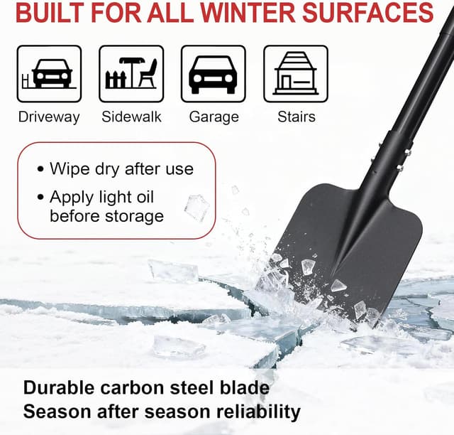 Thumbnail 5 de Adjustable 30–60" Heavy-Duty Ice Scraper