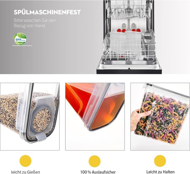 Detalle 1 de Vorratsdosen Luftdicht 4L Set of 4