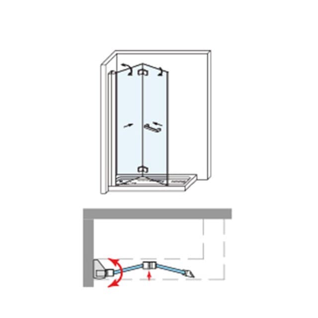 Thumbnail 3 de Ibermampara Praga Sport, mampara de ducha plegable