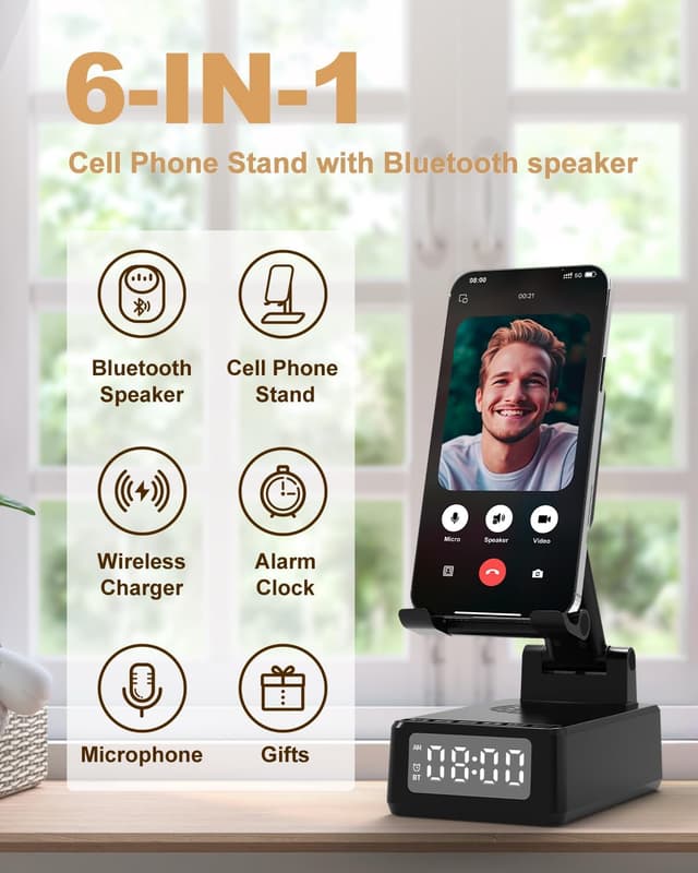 Detalle de Bluetooth speaker gift set with charger