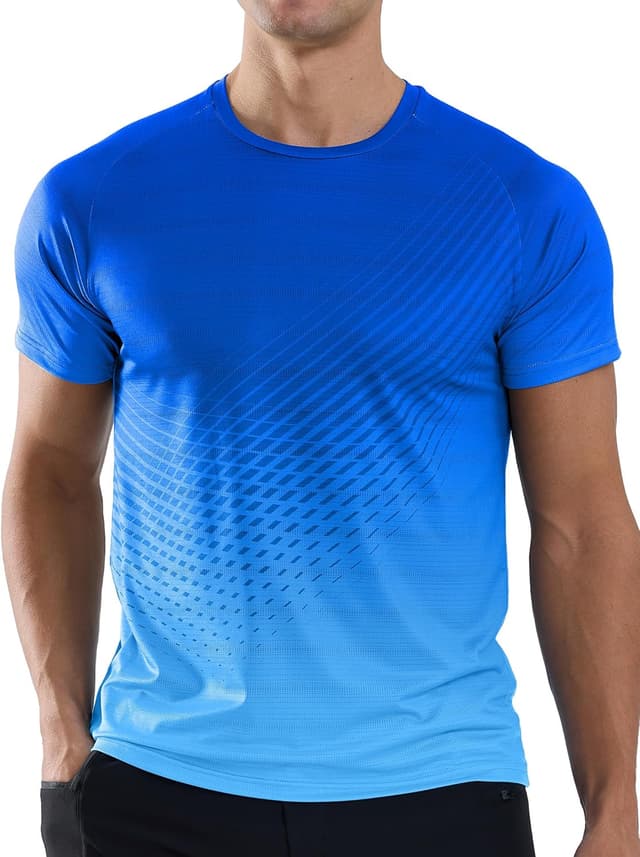 Detalle de Moisture wicking gym t-shirt 88% polyester