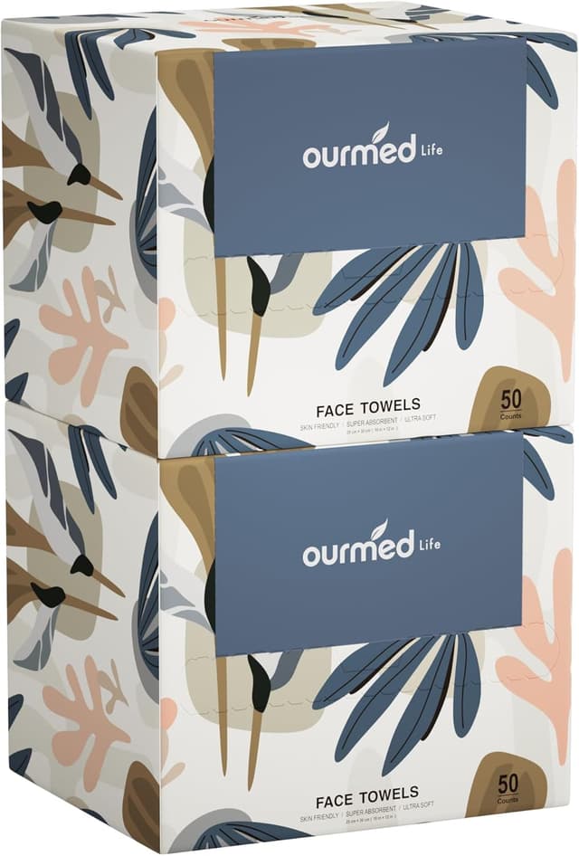 Imagen de Ourmed Life Serviettes Visage 50 unités 10"x12 en OfertitasTOP
